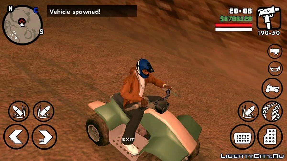 Шлем для всего мототранспорта / GTA San Andreas (iOS, Android)