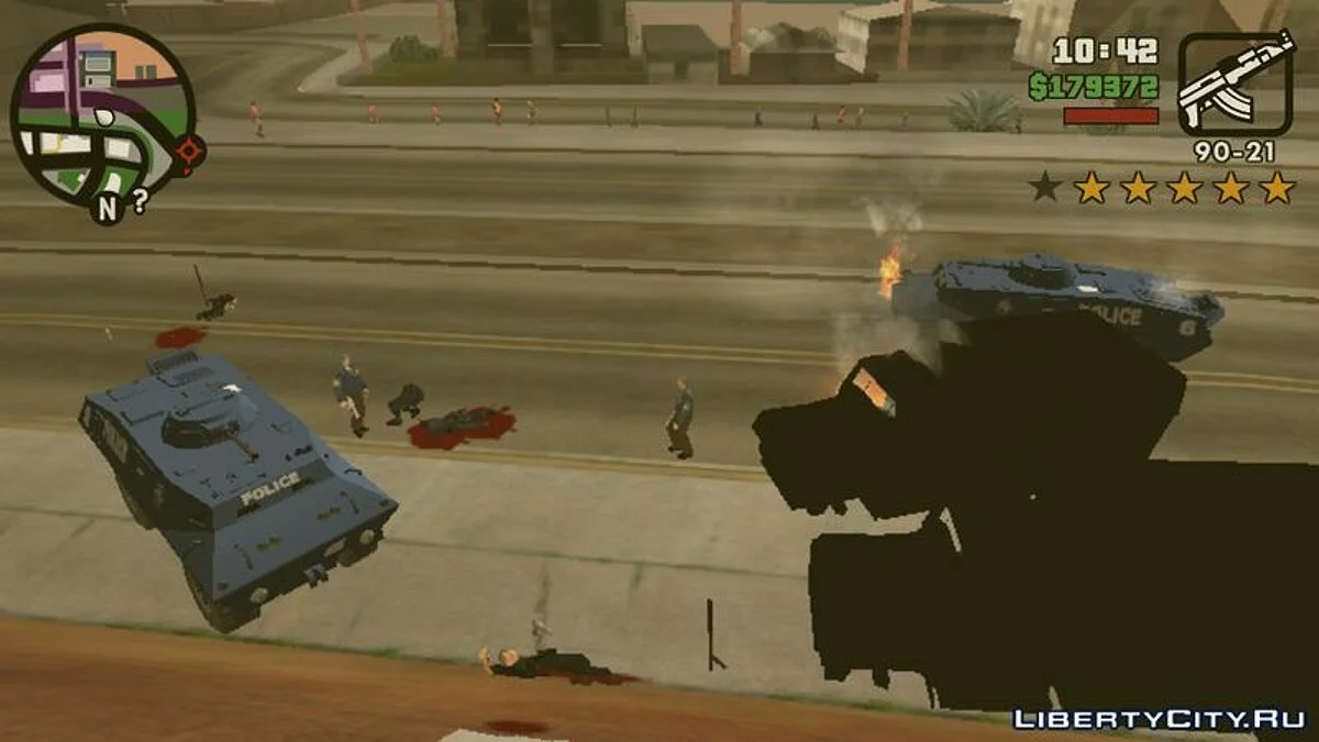 Экстремальный уровень розыска / GTA San Andreas (iOS, Android)