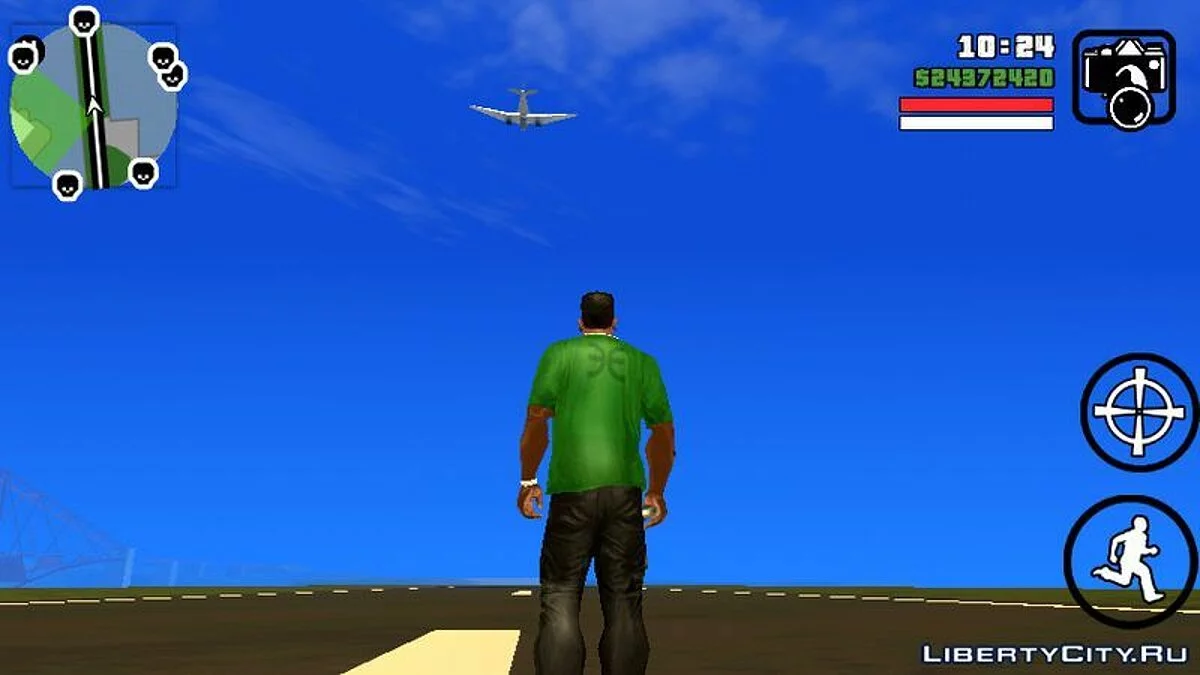 Самолеты в воздухе / GTA San Andreas (iOS, Android)