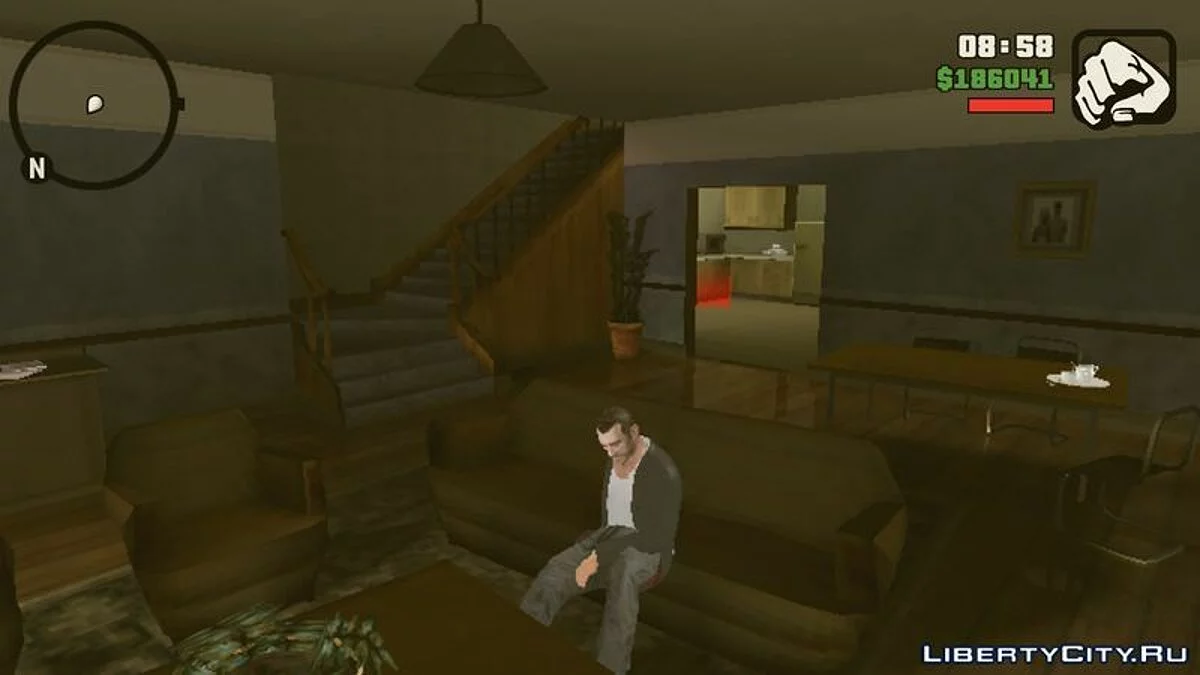 Сидение на ступеньках / GTA San Andreas (iOS, Android)