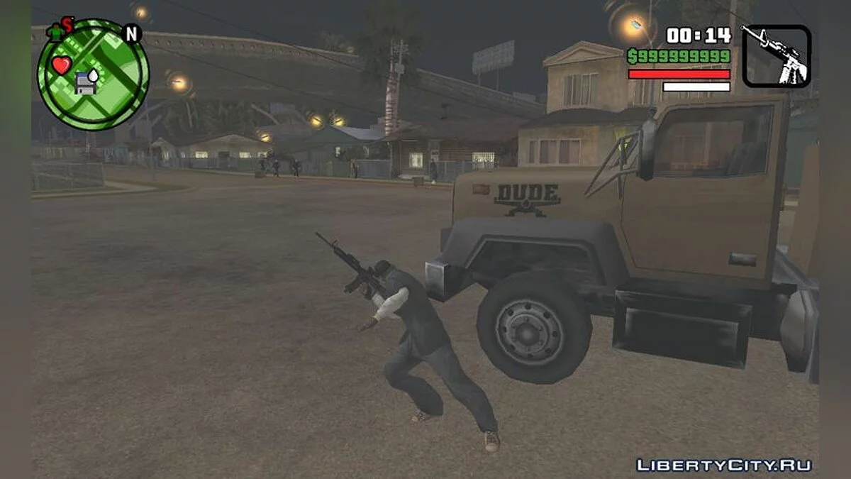 Возможность прятаться / GTA San Andreas (iOS, Android)