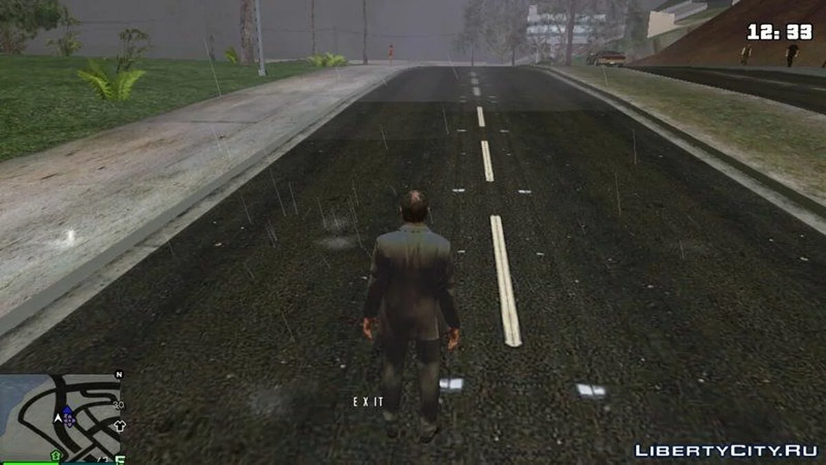 Эффекты от дождя на дорогах / GTA San Andreas (iOS, Android)