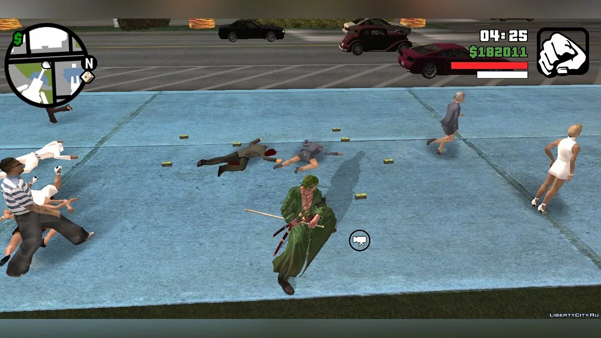 Самурай Зорро отрубающий головы / GTA San Andreas (iOS, Android)