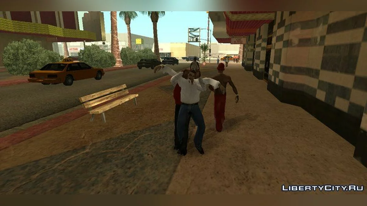 Стиль драки как в рестлинге / GTA San Andreas (iOS, Android)