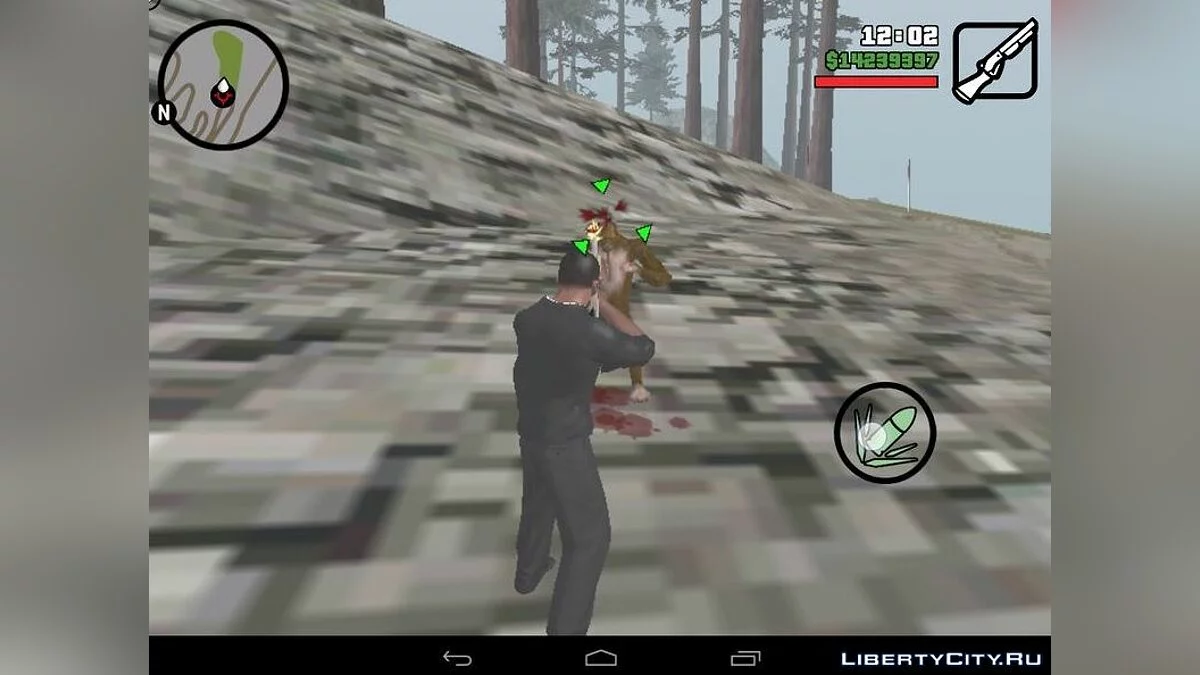 Снежный человек на горе Чилиад / GTA San Andreas (iOS, Android)