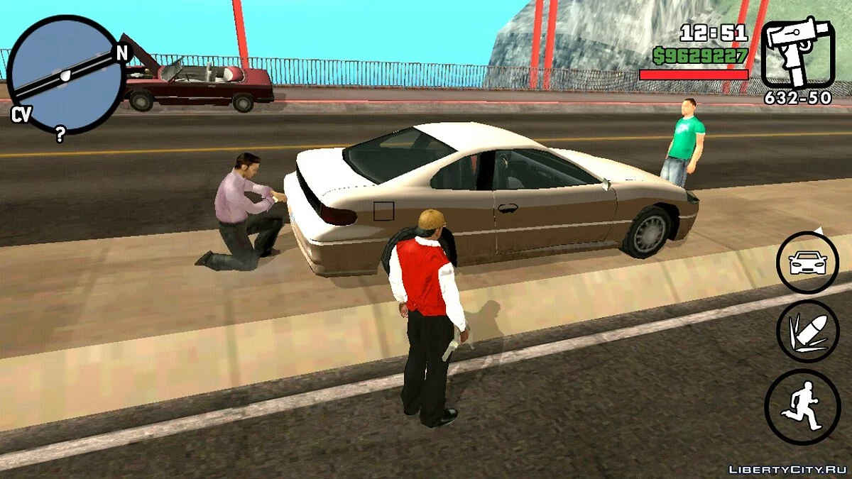 Дорожная ситуация  / GTA San Andreas (iOS, Android)