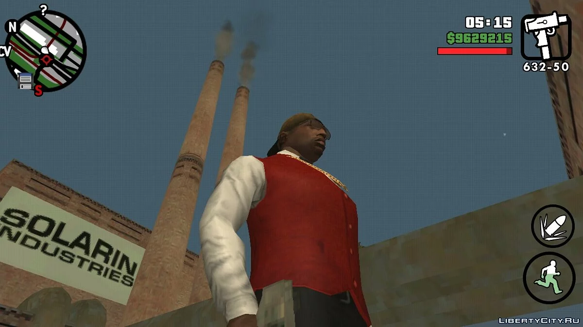 Дым из труб на заводе / GTA San Andreas (iOS, Android)