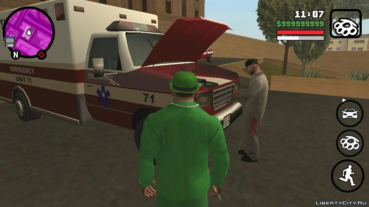 Оживление больниц в Лос-Сантосе  / GTA San Andreas (iOS, Android)