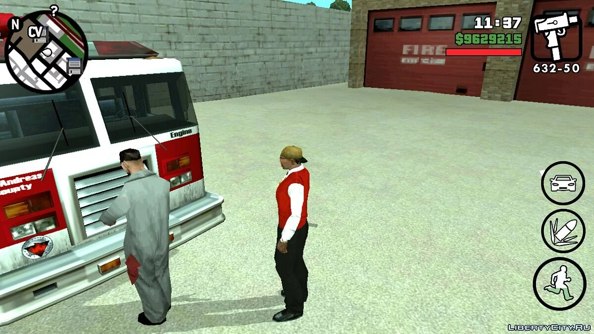 Реалистичная пожарная станция в СФ V2.0 / GTA San Andreas (iOS, Android)