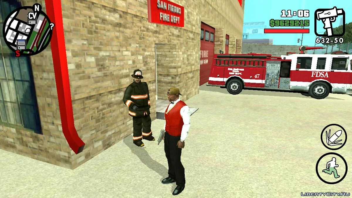 Реалистичная пожарная станция в СФ V2.0 / GTA San Andreas (iOS, Android)