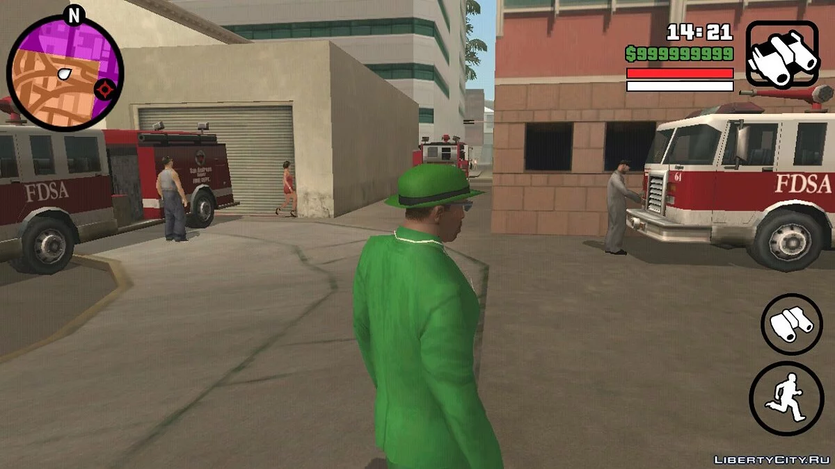 Реалистичная пожарная станция в Лос Сантосе / GTA San Andreas (iOS, Android)