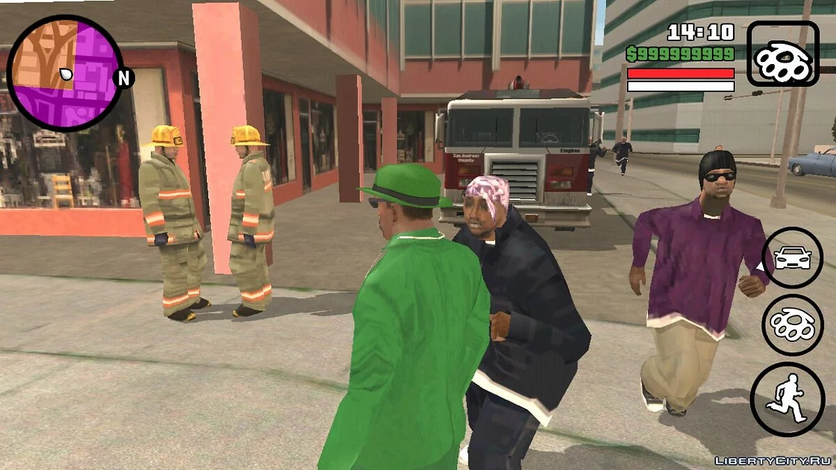 Реалистичная пожарная станция в Лос Сантосе / GTA San Andreas (iOS, Android)