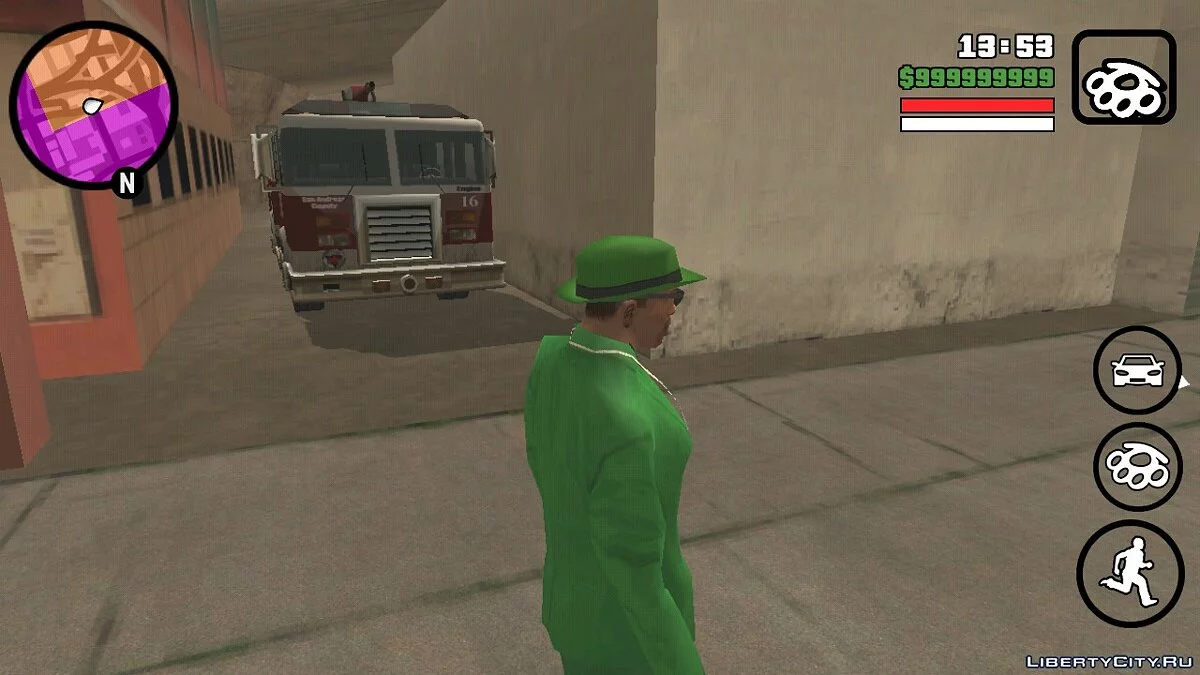Реалистичная пожарная станция в Лос Сантосе / GTA San Andreas (iOS, Android)