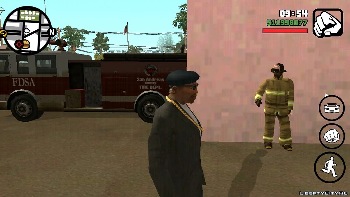 Реалистичная пожарная станция в Лас Вентурасе / GTA San Andreas (iOS, Android)
