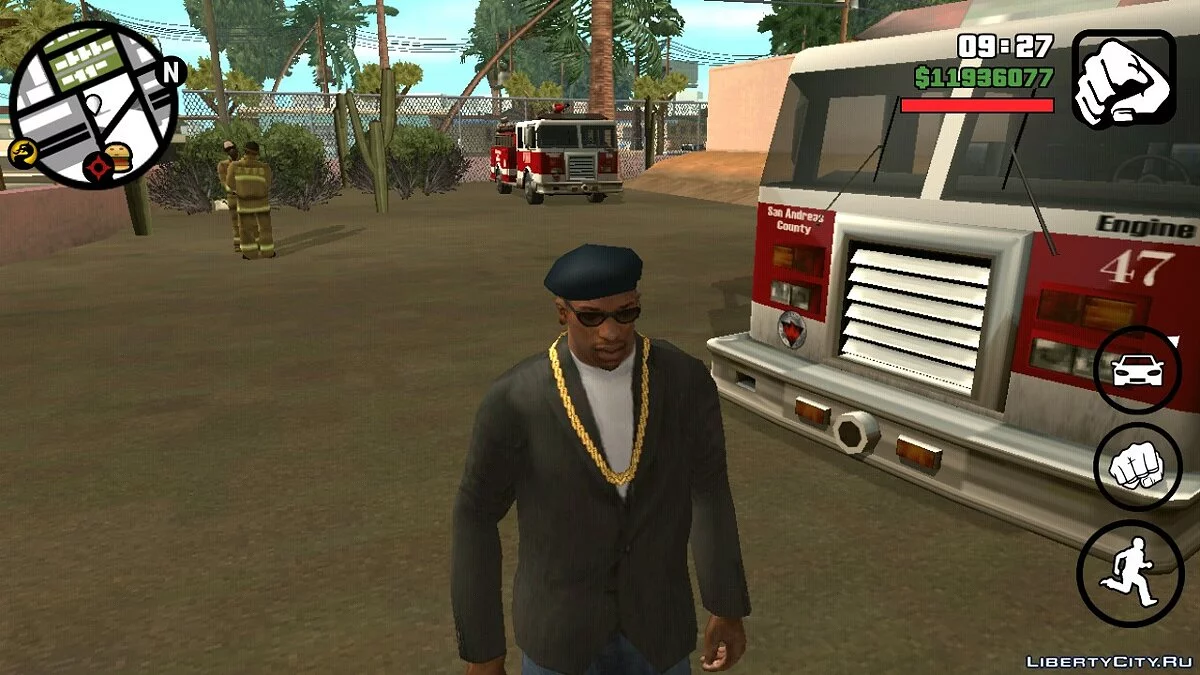 Реалистичная пожарная станция в Лас Вентурасе / GTA San Andreas (iOS, Android)