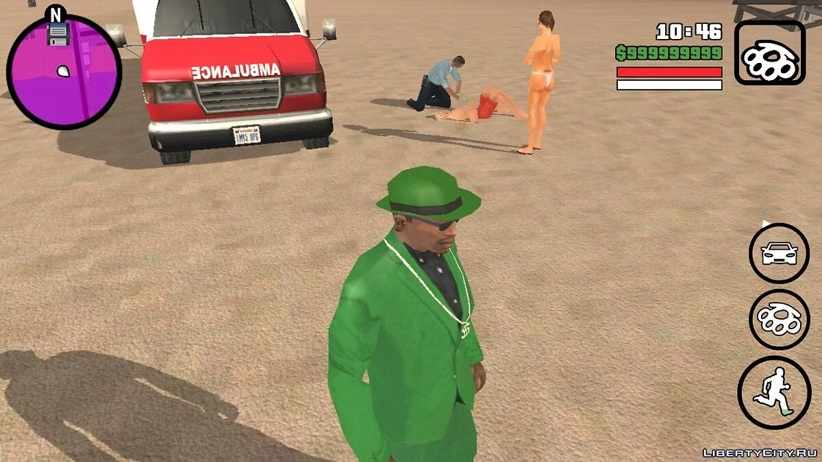 Спасение утонувшего парня / GTA San Andreas (iOS, Android)