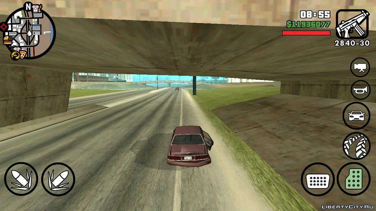 Тряска камеры на большой скорости / GTA San Andreas (iOS, Android)
