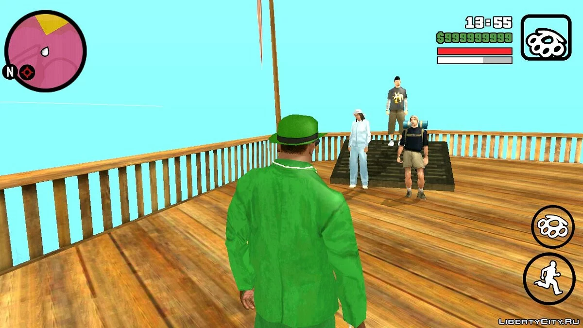 Туристы на горе (фотографируются) / GTA San Andreas (iOS, Android)