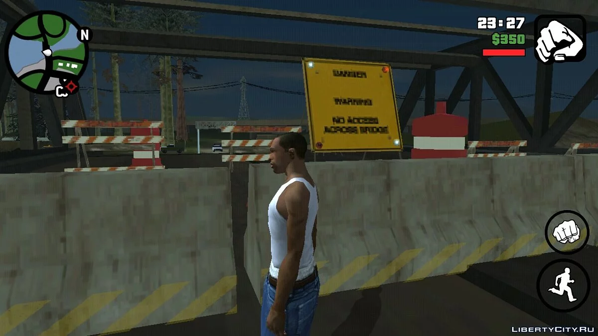У барьеров включена подсветка как в GTA VC / GTA San Andreas (iOS, Android)
