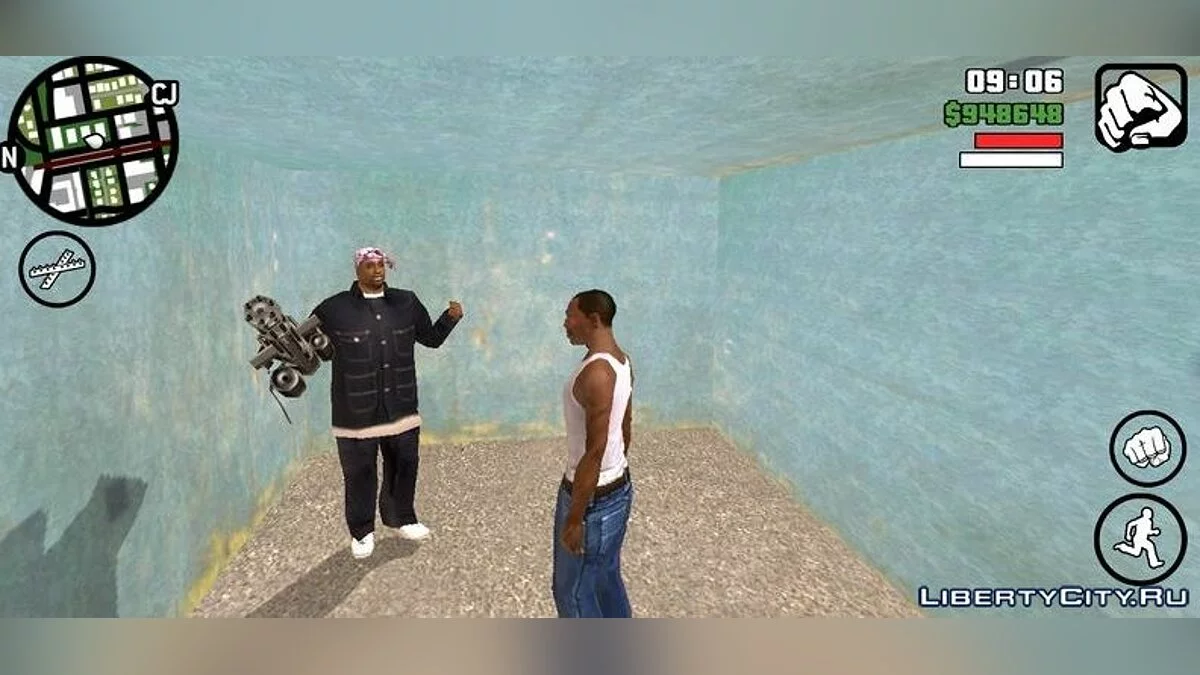 Мощное оружие у вражеских банд  / GTA San Andreas (iOS, Android)
