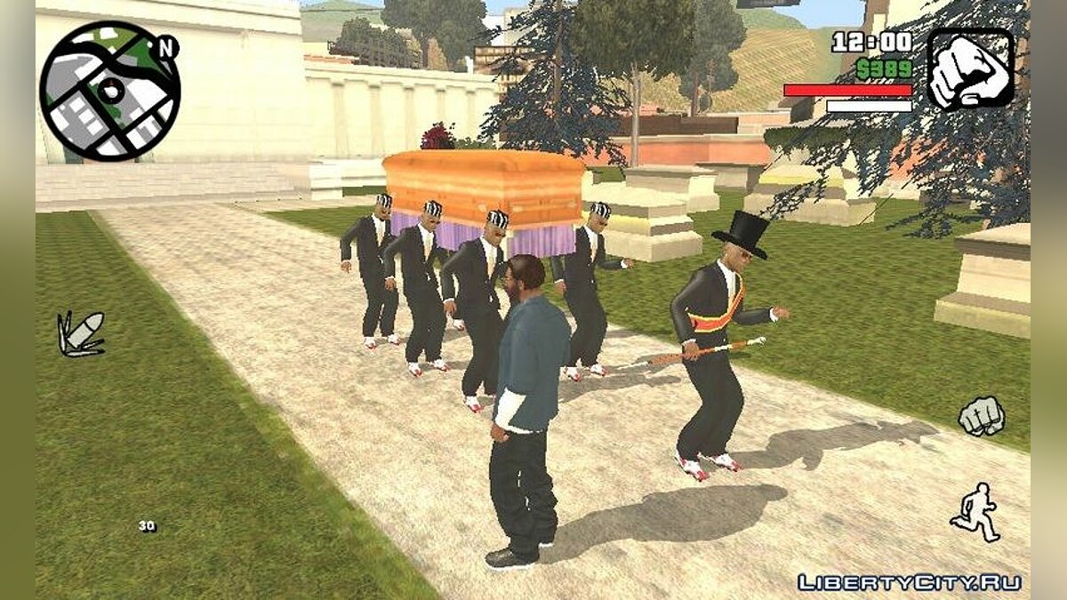 Скачать Танец с гробом (Coffin Dance) для GTA San Andreas (iOS, Android)