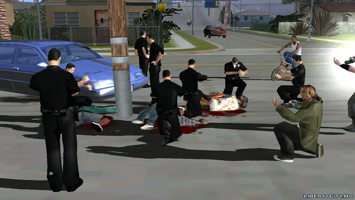 Авария возле Grove Street / GTA San Andreas (iOS, Android)