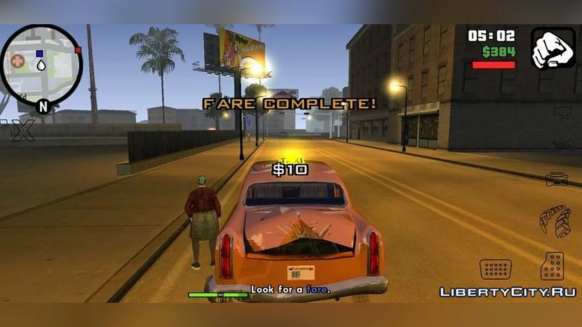 Отключение таймера во время миссии таксиста / GTA San Andreas (iOS, Android)