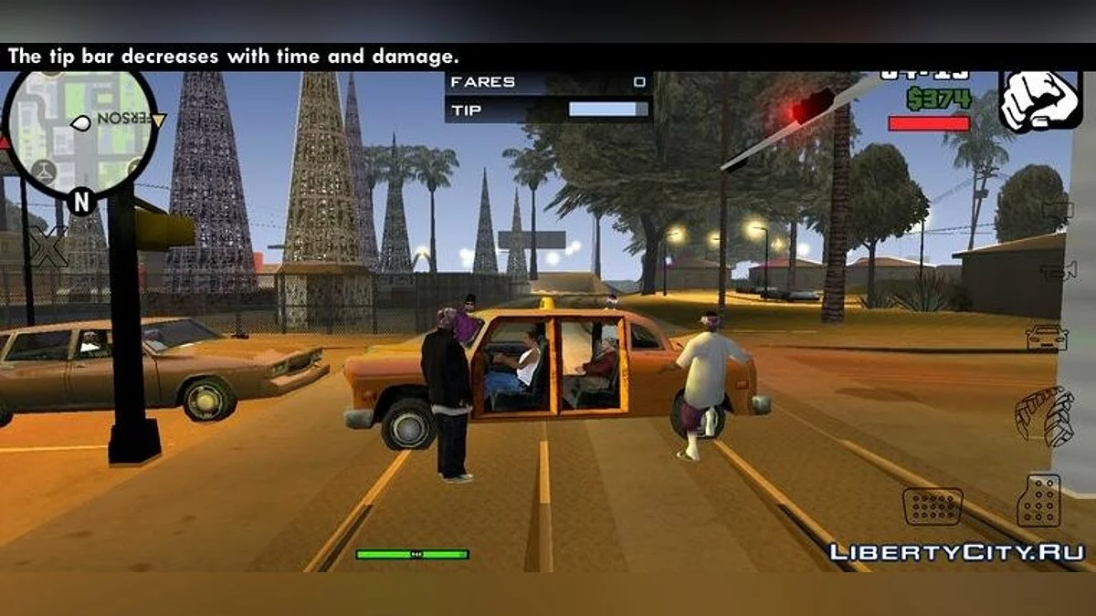 Отключение таймера во время миссии таксиста / GTA San Andreas (iOS, Android)