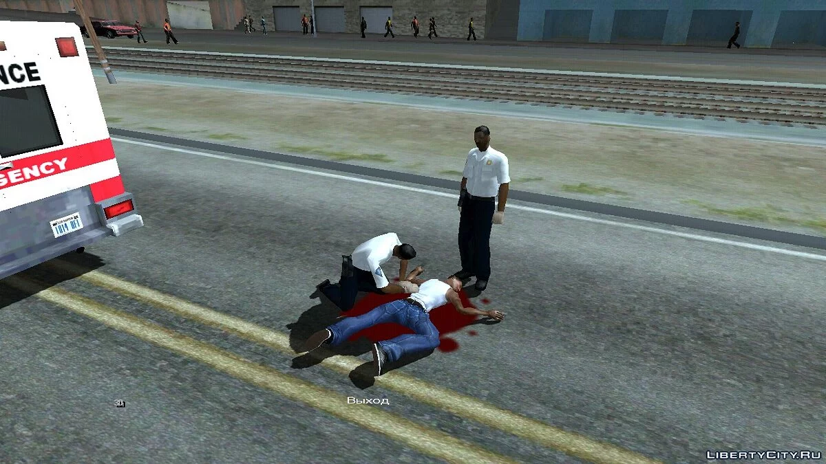 Скорая помощь отвозит в больницу, когда умрете  / GTA San Andreas (iOS, Android)
