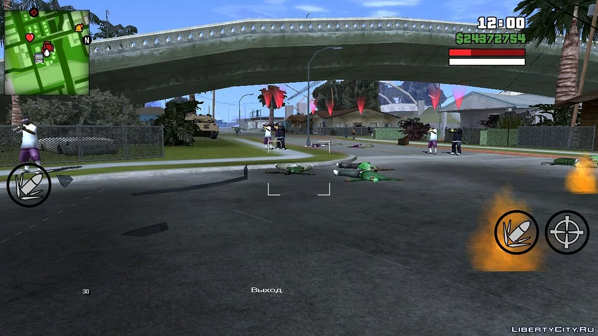 Спасти Grove Street (CLEO-миссия) / GTA San Andreas (iOS, Android)