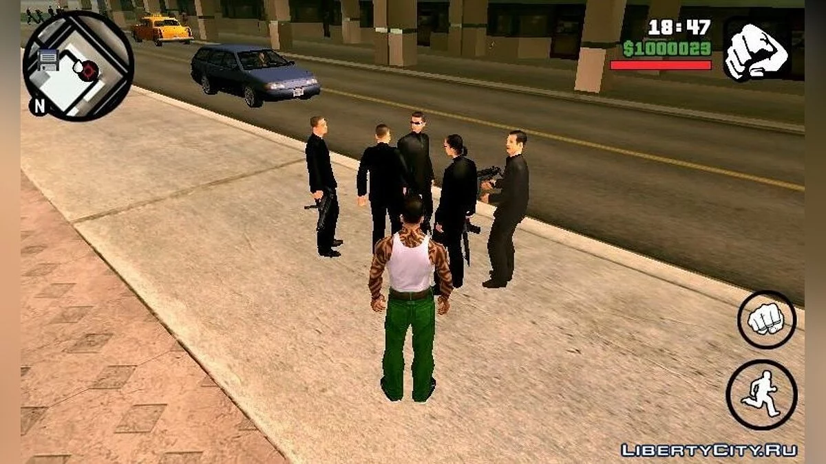 Свит, Цезарь и Вузи вместе со своими бандами  / GTA San Andreas (iOS, Android)