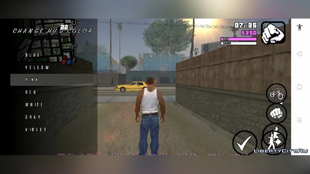 Менять цвет худа / GTA San Andreas (iOS, Android)