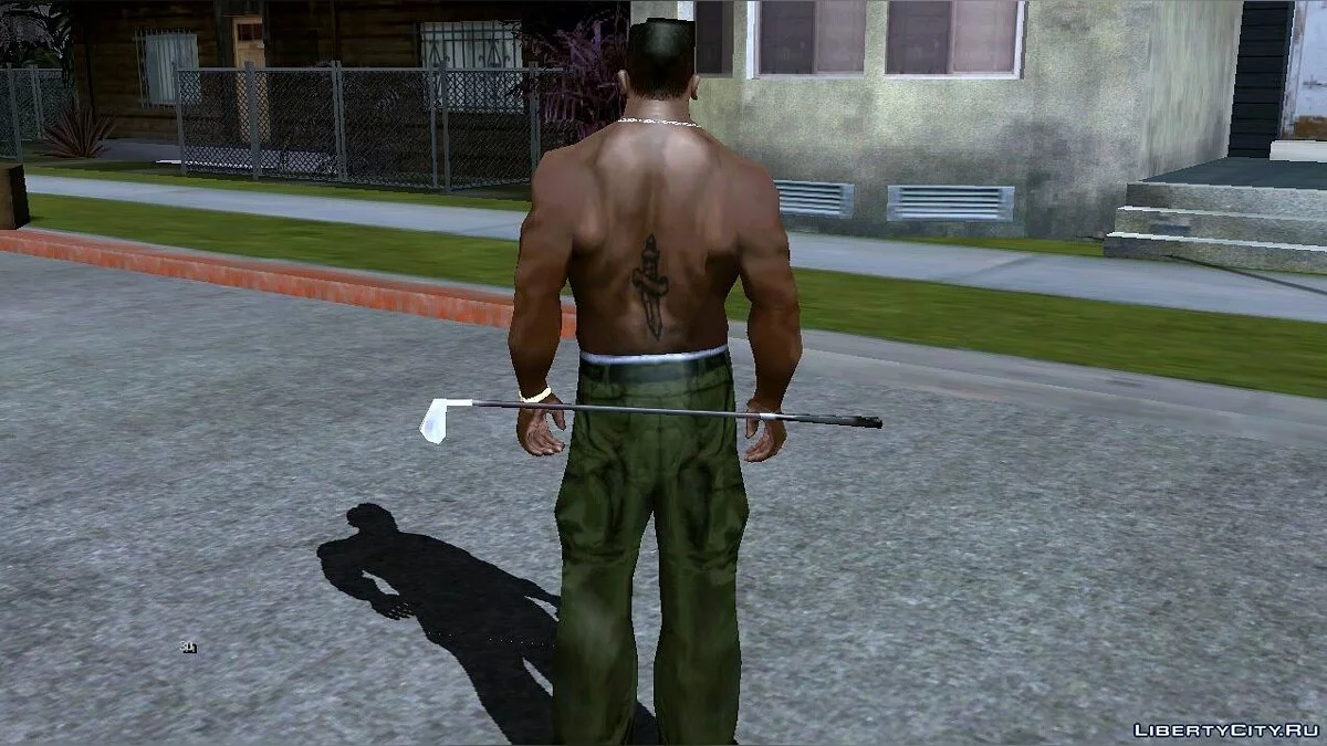 Носить оружие за спиной / GTA San Andreas (iOS, Android)