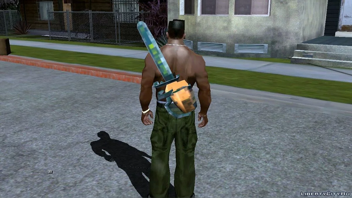 Носить оружие за спиной / GTA San Andreas (iOS, Android)