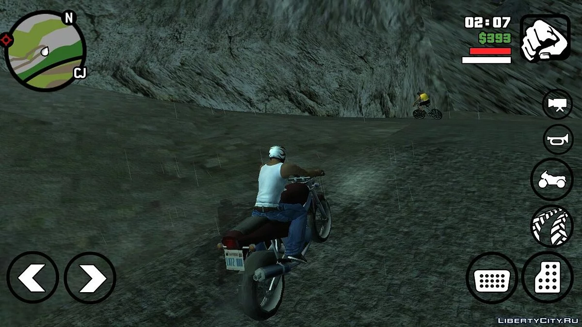 Велосипедист на горе Чилиад / GTA San Andreas (iOS, Android)