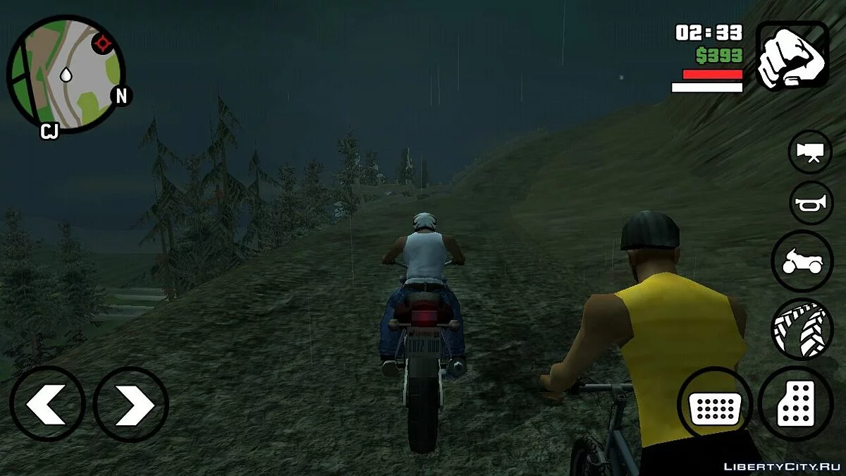 Велосипедист на горе Чилиад / GTA San Andreas (iOS, Android)
