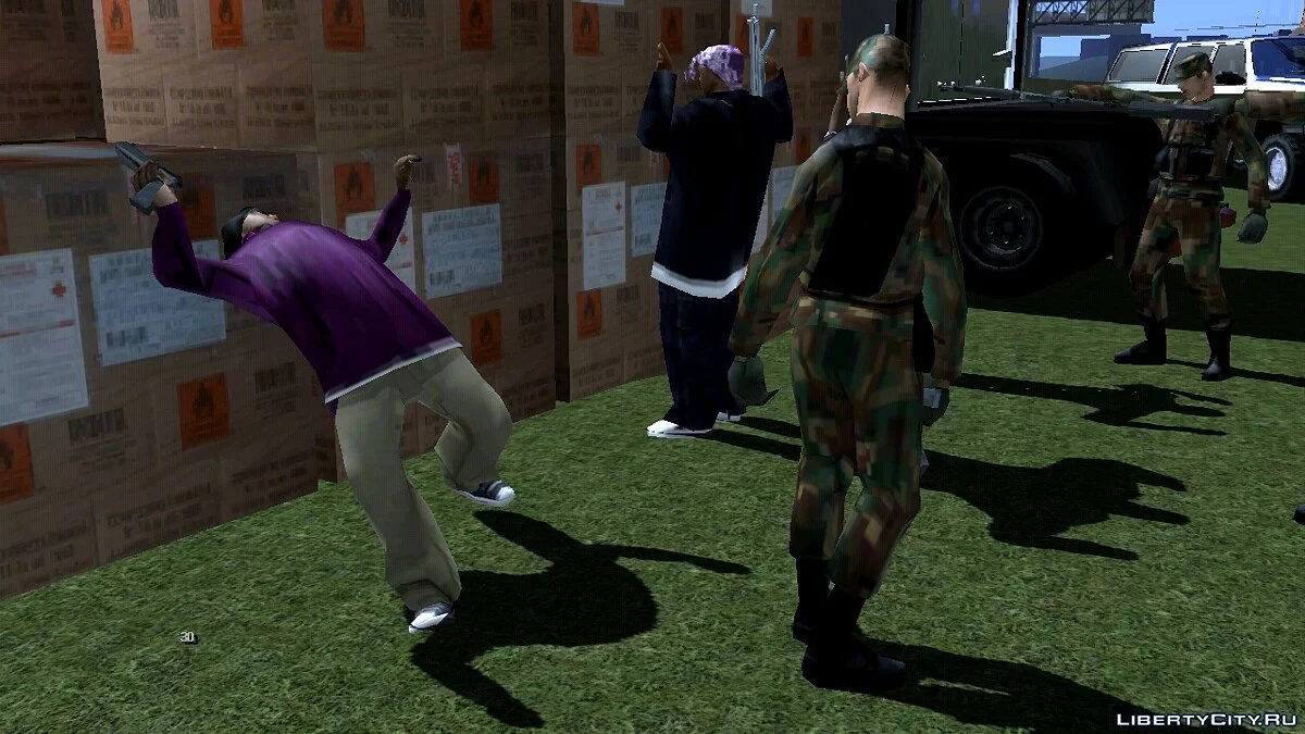 Блокпост полиции  / GTA San Andreas (iOS, Android)