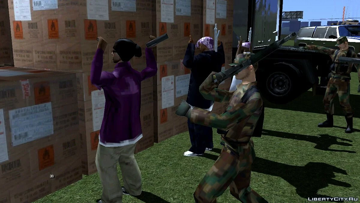 Блокпост полиции  / GTA San Andreas (iOS, Android)