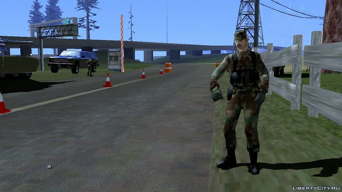 Блокпост полиции  / GTA San Andreas (iOS, Android)
