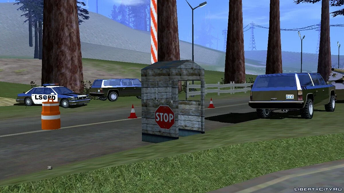 Блокпост полиции  / GTA San Andreas (iOS, Android)