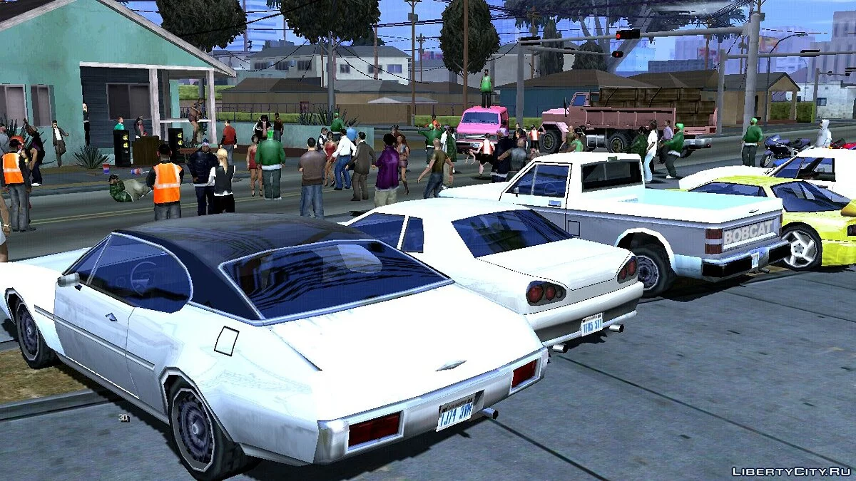 Большая вечеринка, возле дома Биг Смоука / GTA San Andreas (iOS, Android)
