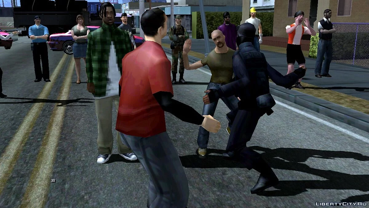 Большая вечеринка, возле дома Биг Смоука / GTA San Andreas (iOS, Android)