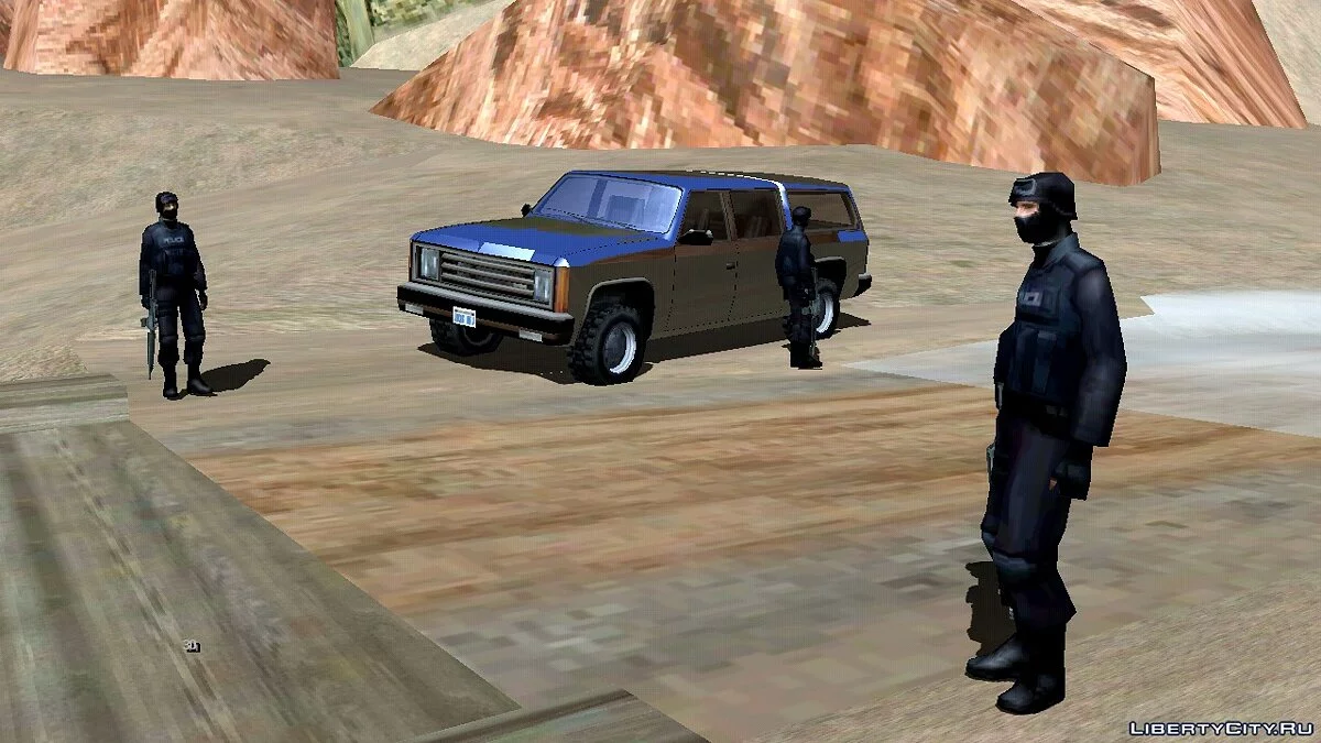 Контрольно-пропускной пункт полиции / GTA San Andreas (iOS, Android)