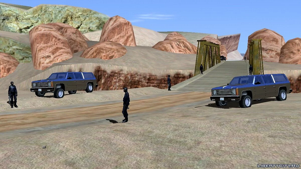 Контрольно-пропускной пункт полиции / GTA San Andreas (iOS, Android)
