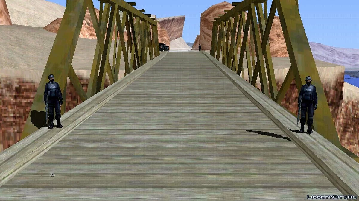 Контрольно-пропускной пункт полиции / GTA San Andreas (iOS, Android)
