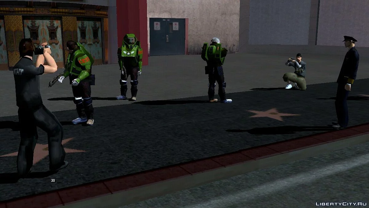 Космические рейнджеры и зомби на аллее звезд / GTA San Andreas (iOS, Android)