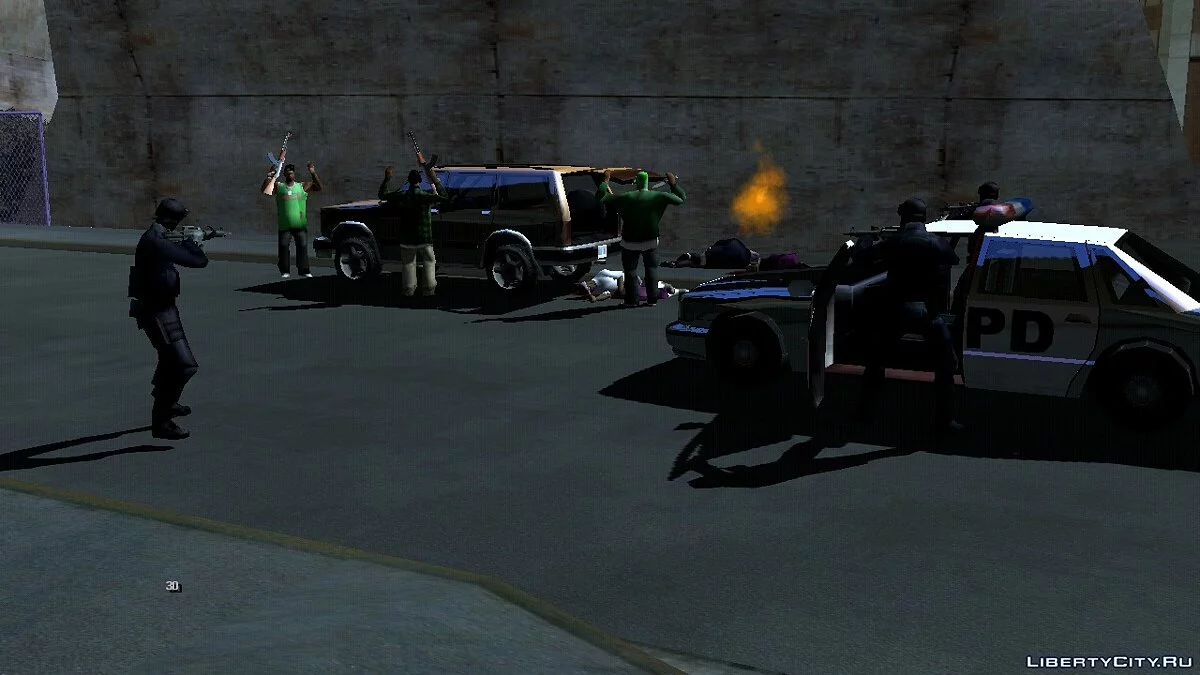 Криминальная сцена / GTA San Andreas (iOS, Android)