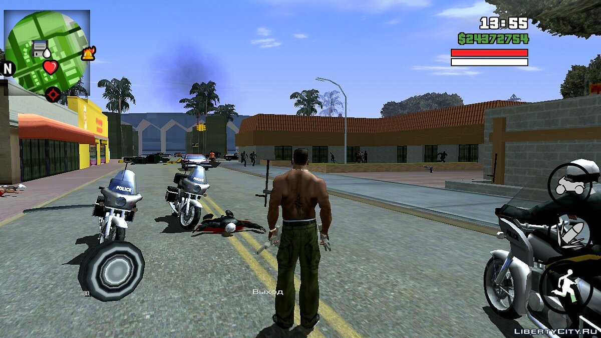 Скачать Очистить розыск для GTA San Andreas (iOS, Android)