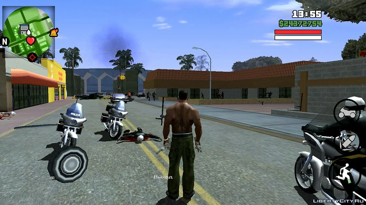 Очистить розыск  / GTA San Andreas (iOS, Android)
