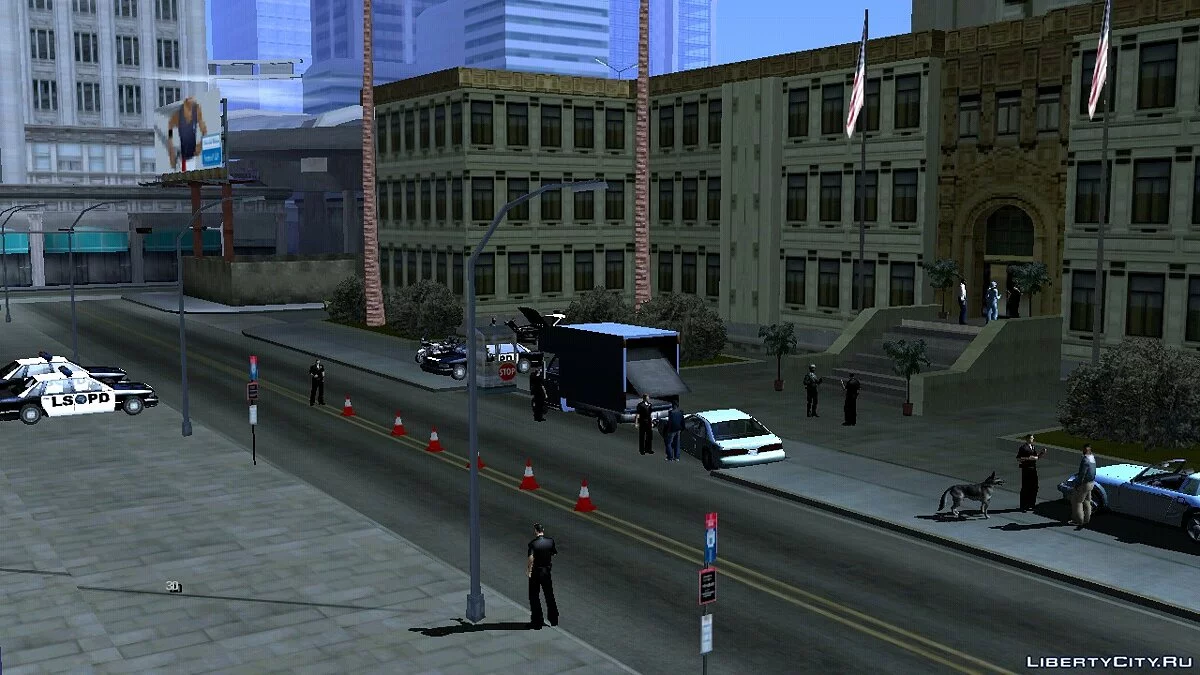 Оживление полицейского участка в Лос-Сантосе / GTA San Andreas (iOS, Android)